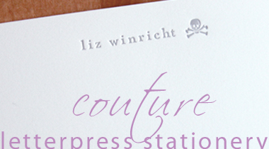 letterpress stationery